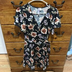 Floral Wrap Dress